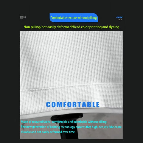 Breathable Comfortable Men's Training Clothes in Summer Two-piece Set with Printed Short-sleeved Top and Shorts Casual Waffle Design for M-3XL