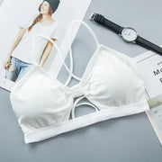 Sports Suspender Women's Bra Cross Strap Female Brassiere Fitness Breathable Lingerie Seamless Solid Color Women's Underwear