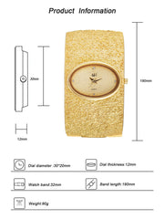 ASJ Women's Bracelet Watch reloj mujer Gold Luxury Bark Pattern Simple watch for women relojes para damas